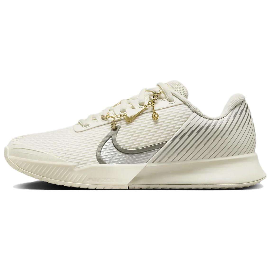 

Кроссовки Nike Court Air Zoom Vapor Pro 2 Premium HC Gold Flair Pack женские бежево-серебристые, цвет Beige/Silver
