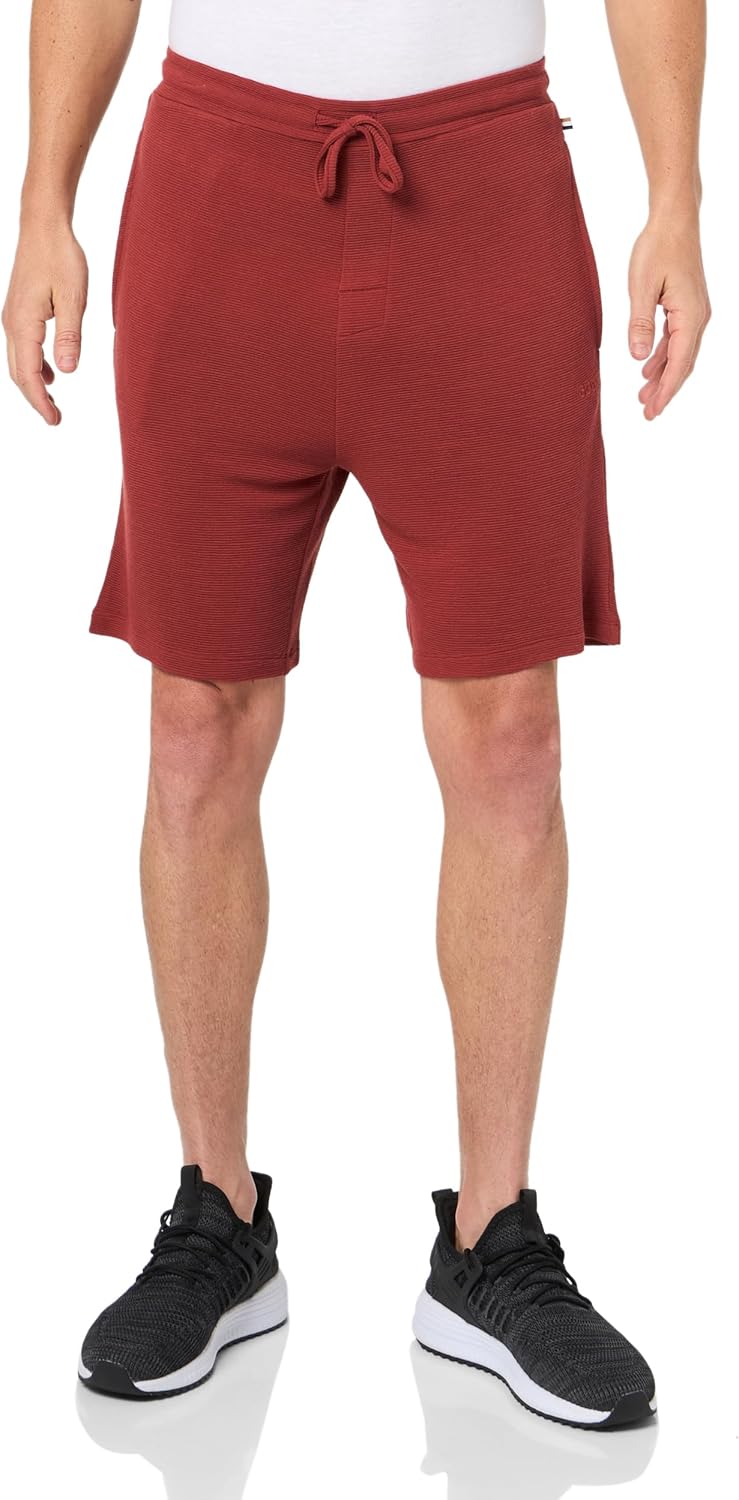 

BOSS Мужские мягкие ребристые шорты, Russet Brown