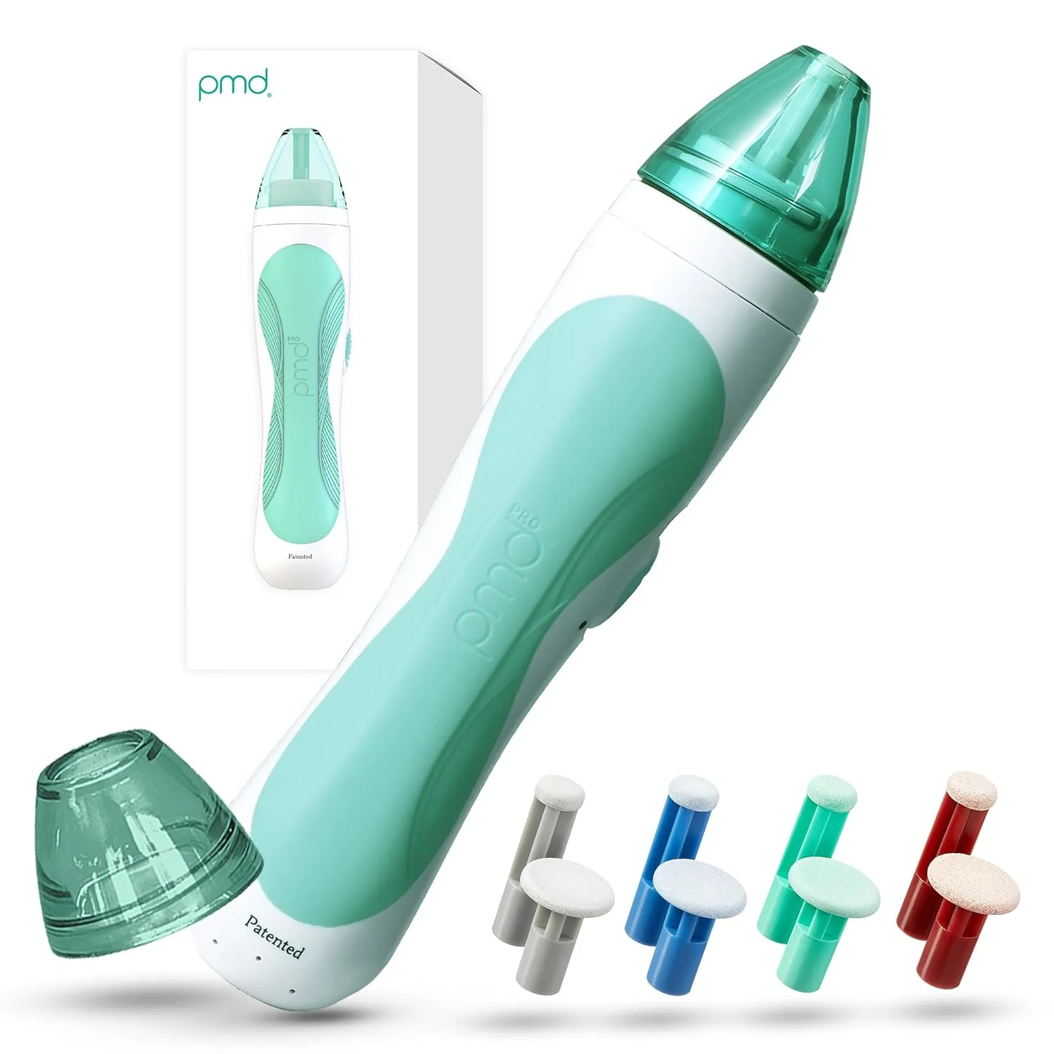 PMD Beauty Personal Microderm Pro - Инструмент для микродермабразии для домашнего использования, отшелушивающий скраб для лица и тела., Teal