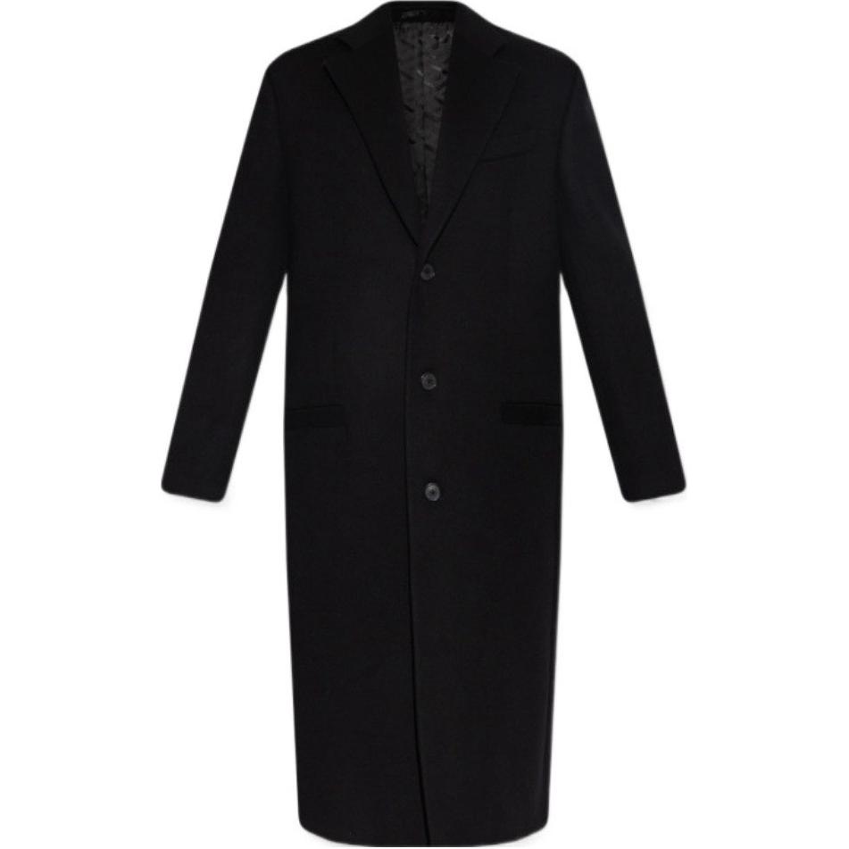

VERSACE Черное мужское пальто, Black