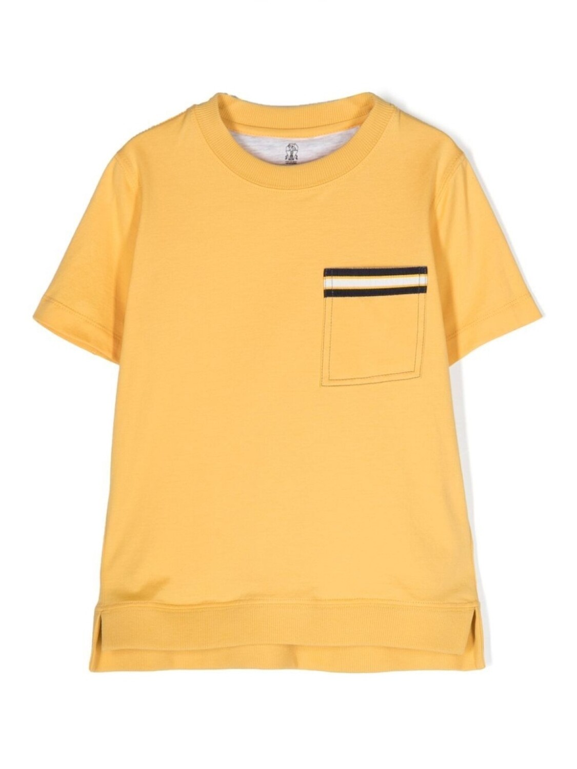 

Brunello Cucinelli Kids футболка с круглым вырезом, желтый