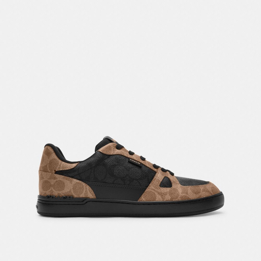 

Кроссовки Clip Court COACH, цвет charcoal/khaki