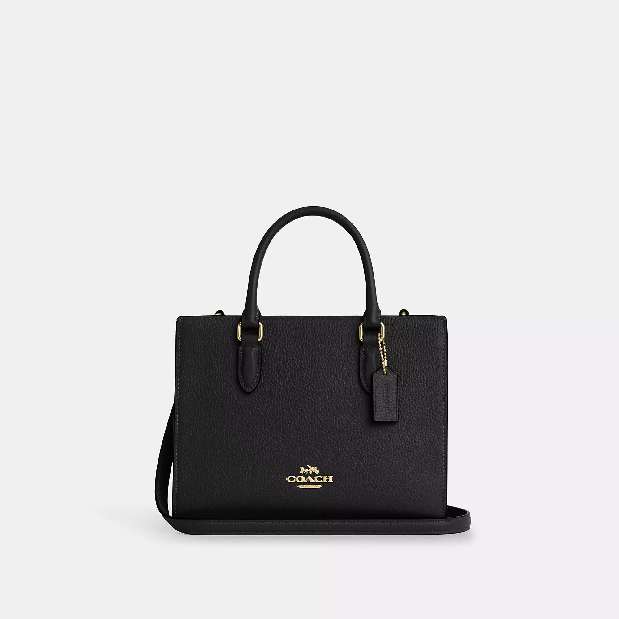 

Сумка-тоут Maggie от Coach Outlet, золотой/черный