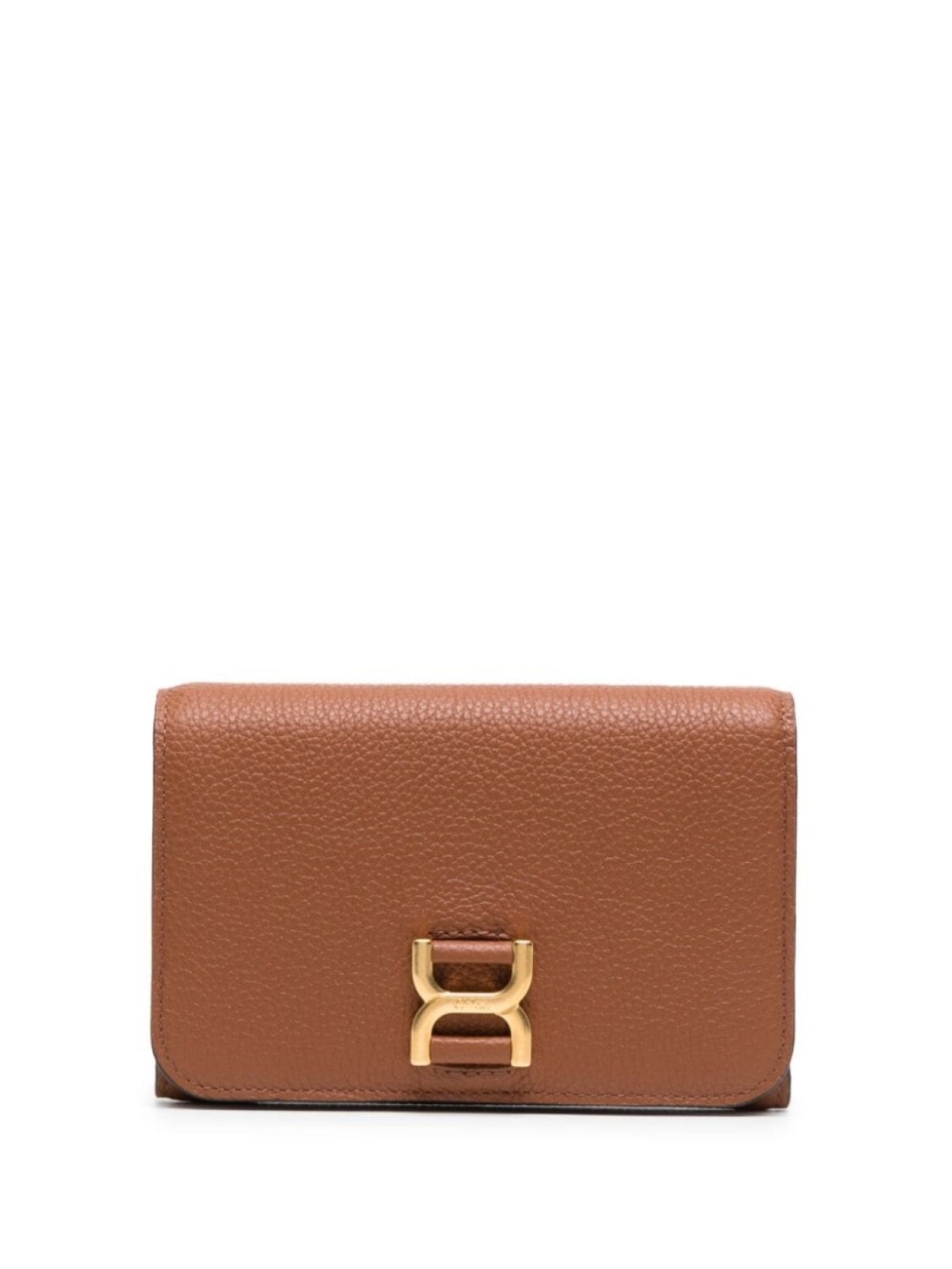 

Chloé кожаный кошелек Марси, коричневый