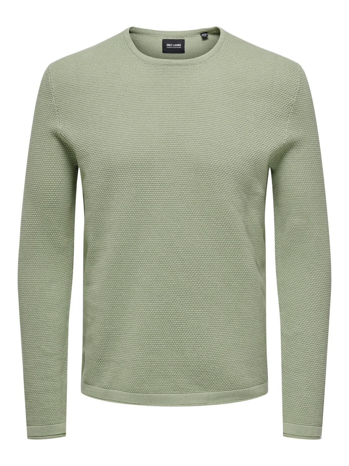 

Пуловер ONLY Dünner Langarm Strick Rundhals Basic Sweater ONSPANTER, мятный