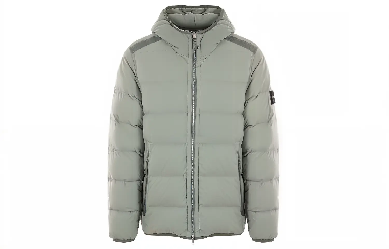 

Пуховик мужской серый Stone Island, серый