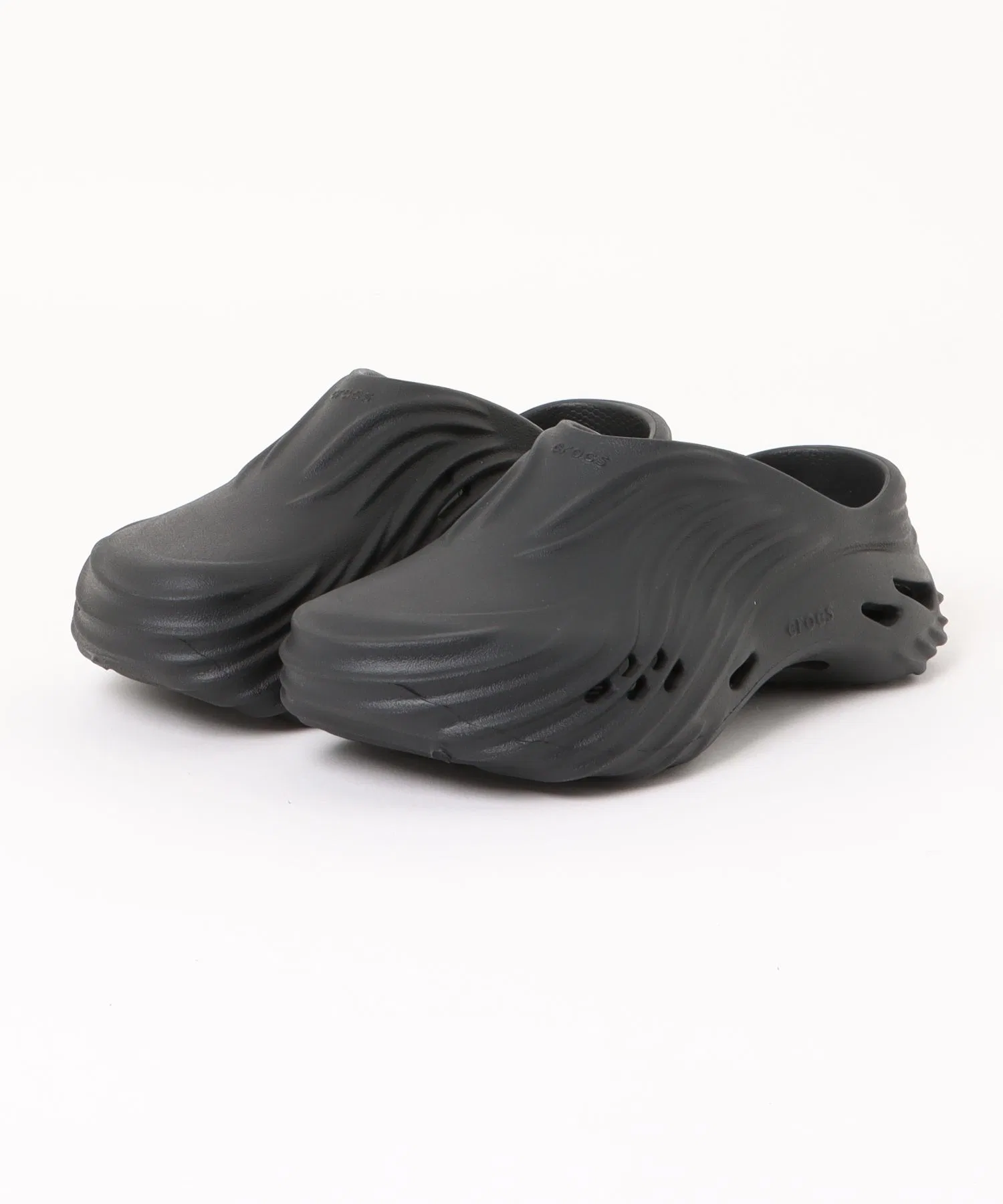 Мужские сандалии Crocs ECHO WAVE Экоуэйв чёрные