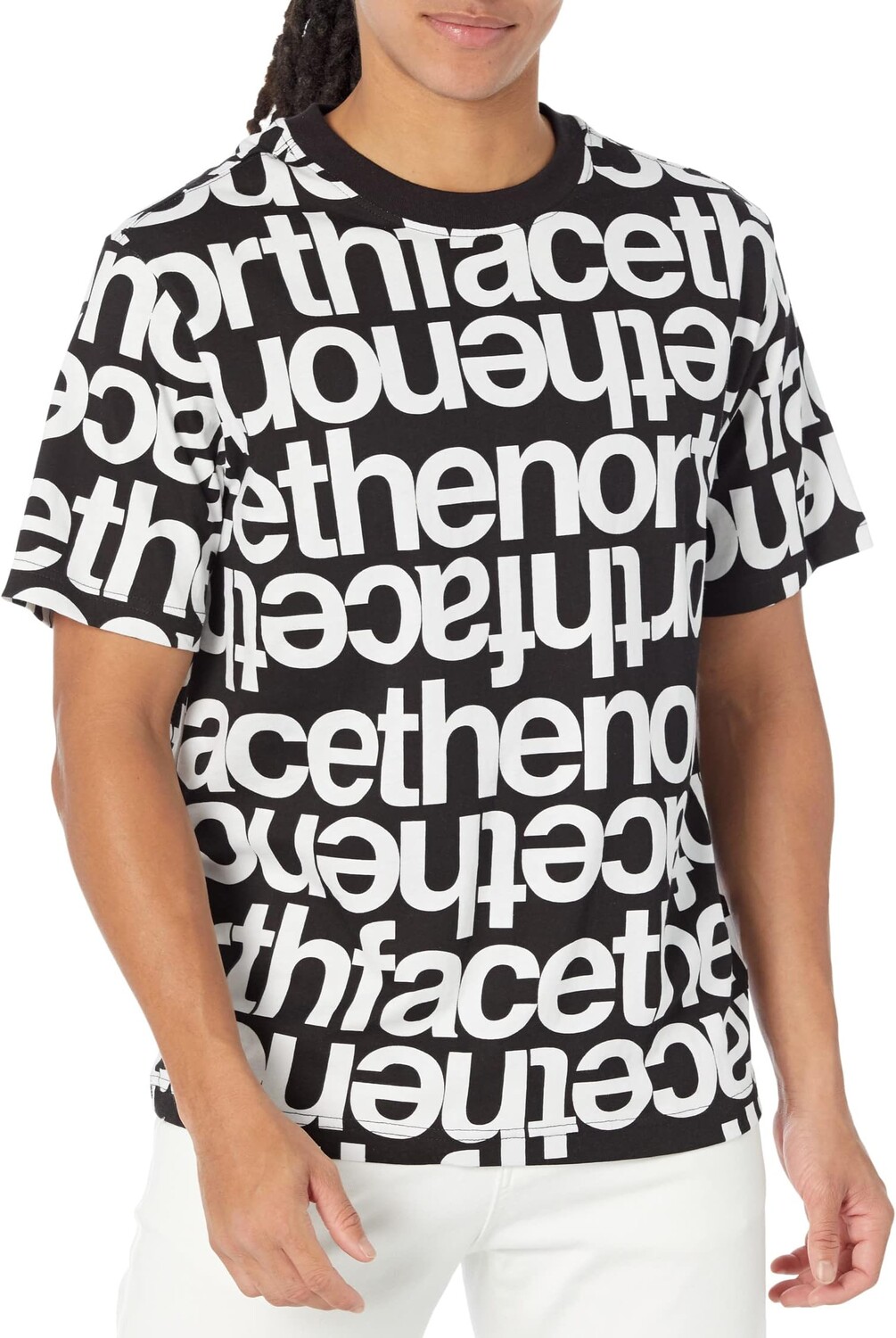 

Футболка The North Face Short Sleeve All Over Print Box Fit Tee, цвет TNF Black TNF Lowercase Print