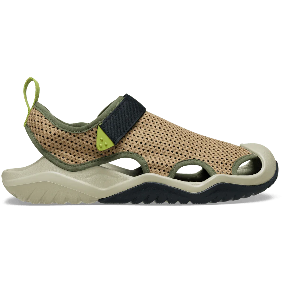 Мужские сандалии Swiftwater из сетчатой ​​ткани Crocs, Sepia
