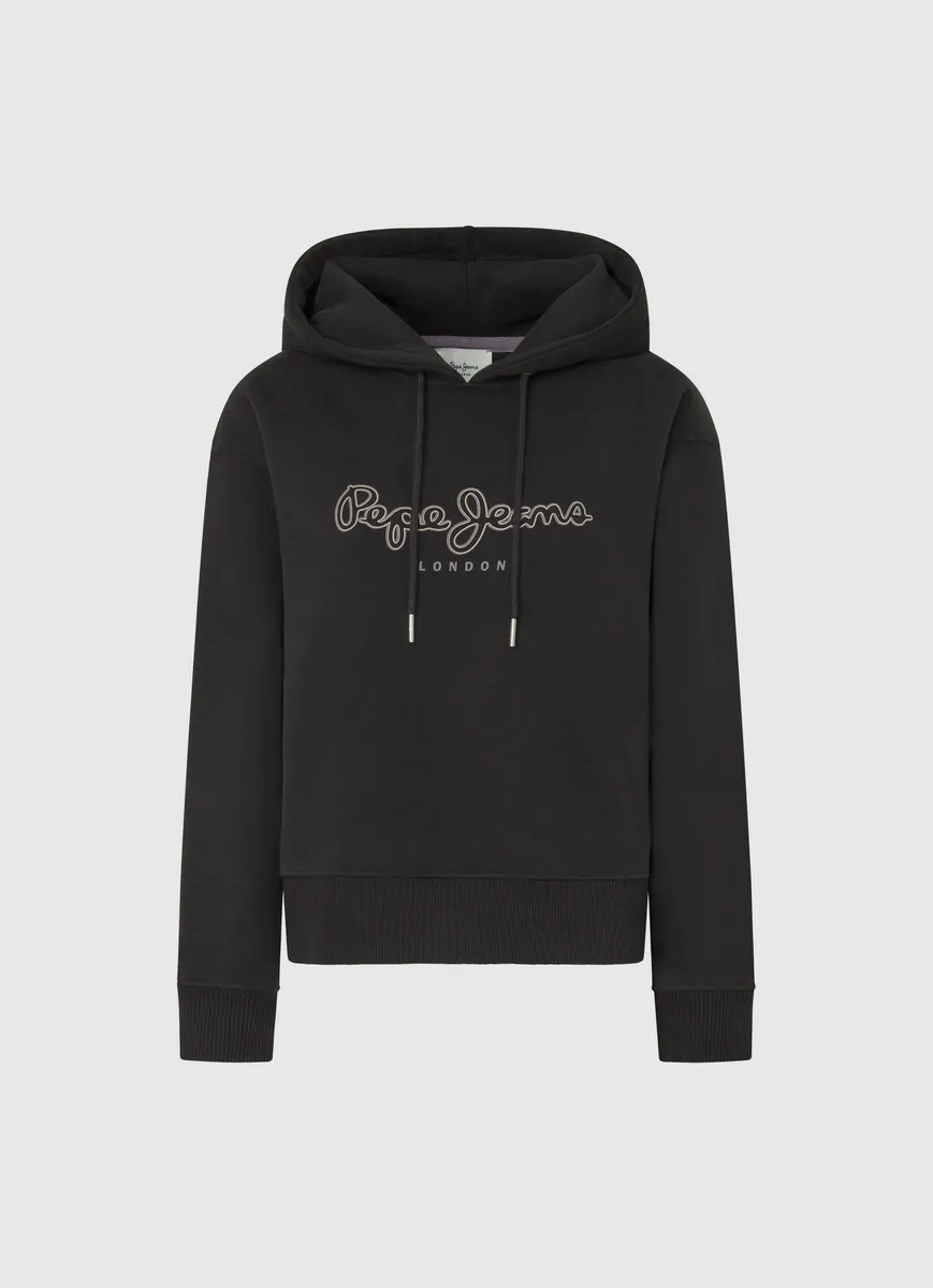 

Толстовка Pepe Jeans с капюшоном "FRIDA HOODIE", черный