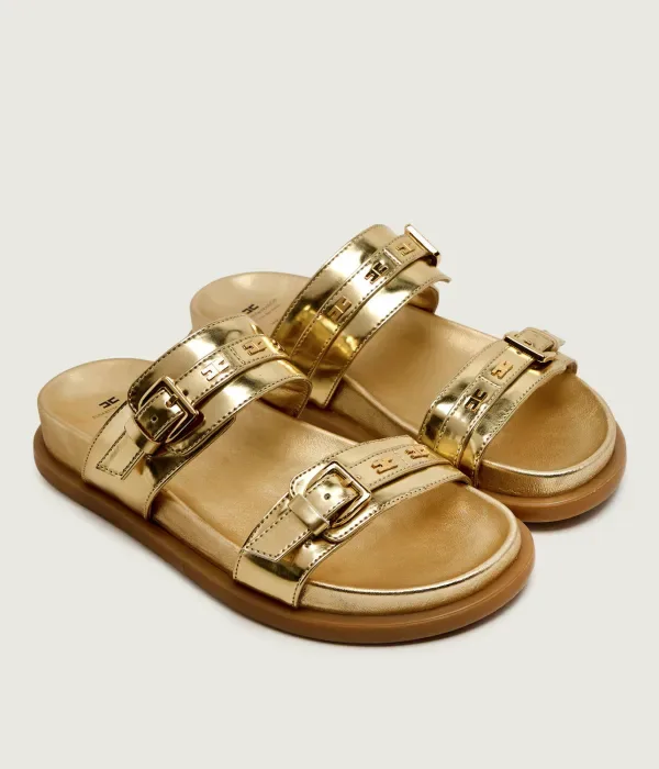 Тапочки Elisabetta Franchi, золотой — фото 2