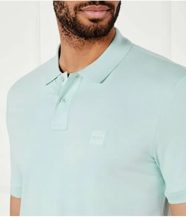 Поло Пассажир slim fit Boss Orange, мятный — фото 4