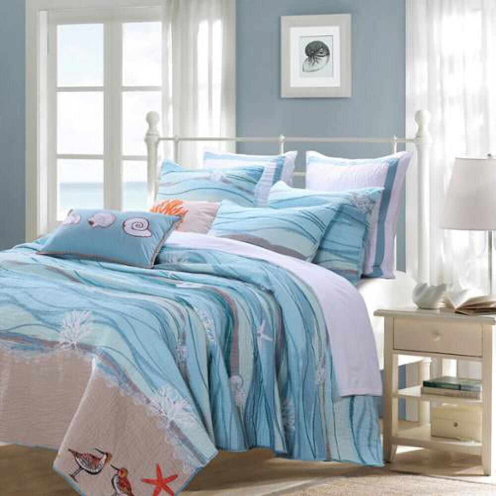 

Комплект постельного белья Greenland Home Fashions 5 предметов, голубой
