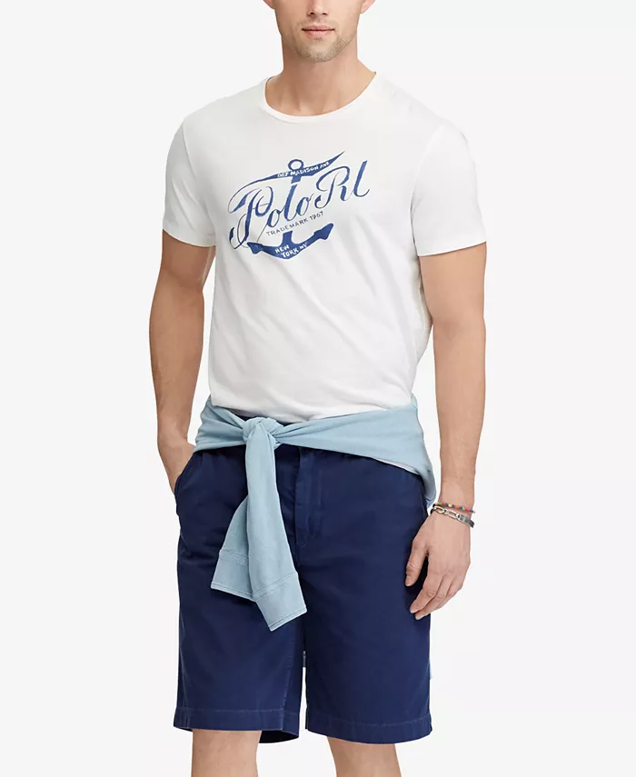 Мужские шорты Relaxed Fit Twill длиной 10 дюймов Polo Ralph Lauren, синий — фото 3