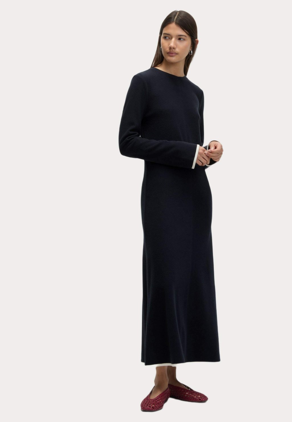 

Платье из джерси ROUND NECK COLUMN Marks & Spencer, темно-синий