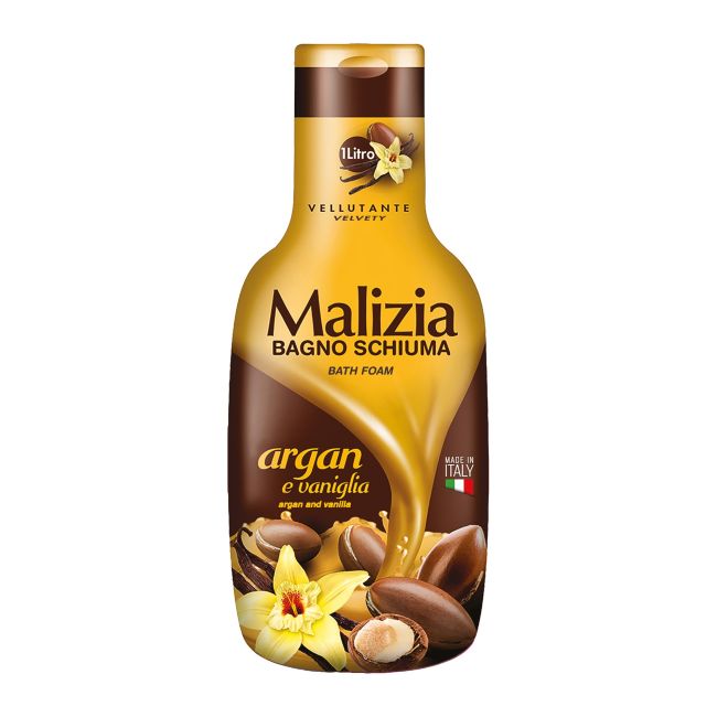

Пена для ванны с аргановым маслом и ванилью Malizia, 1000 мл