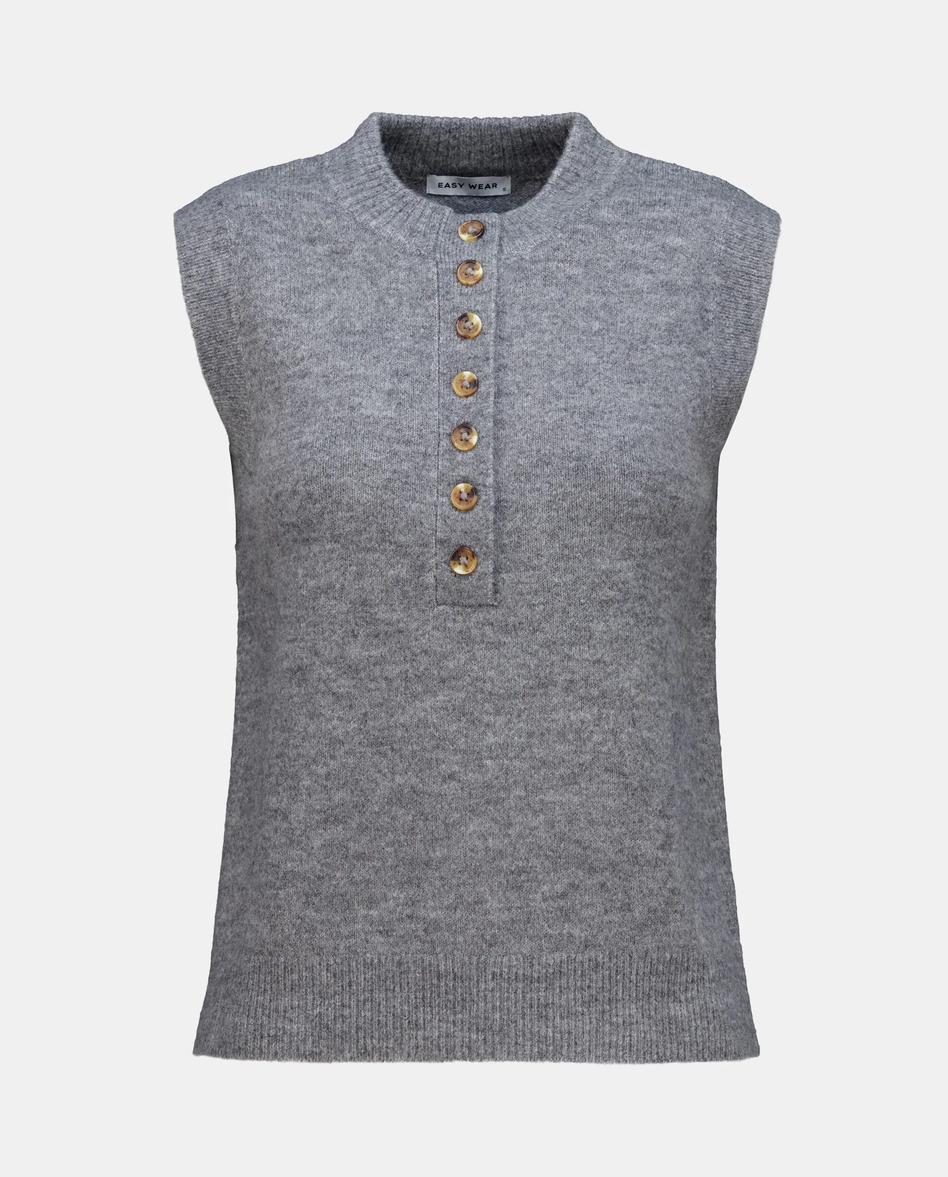

Женский безрукавный джемпер с пуговицами Easy Wear, серый