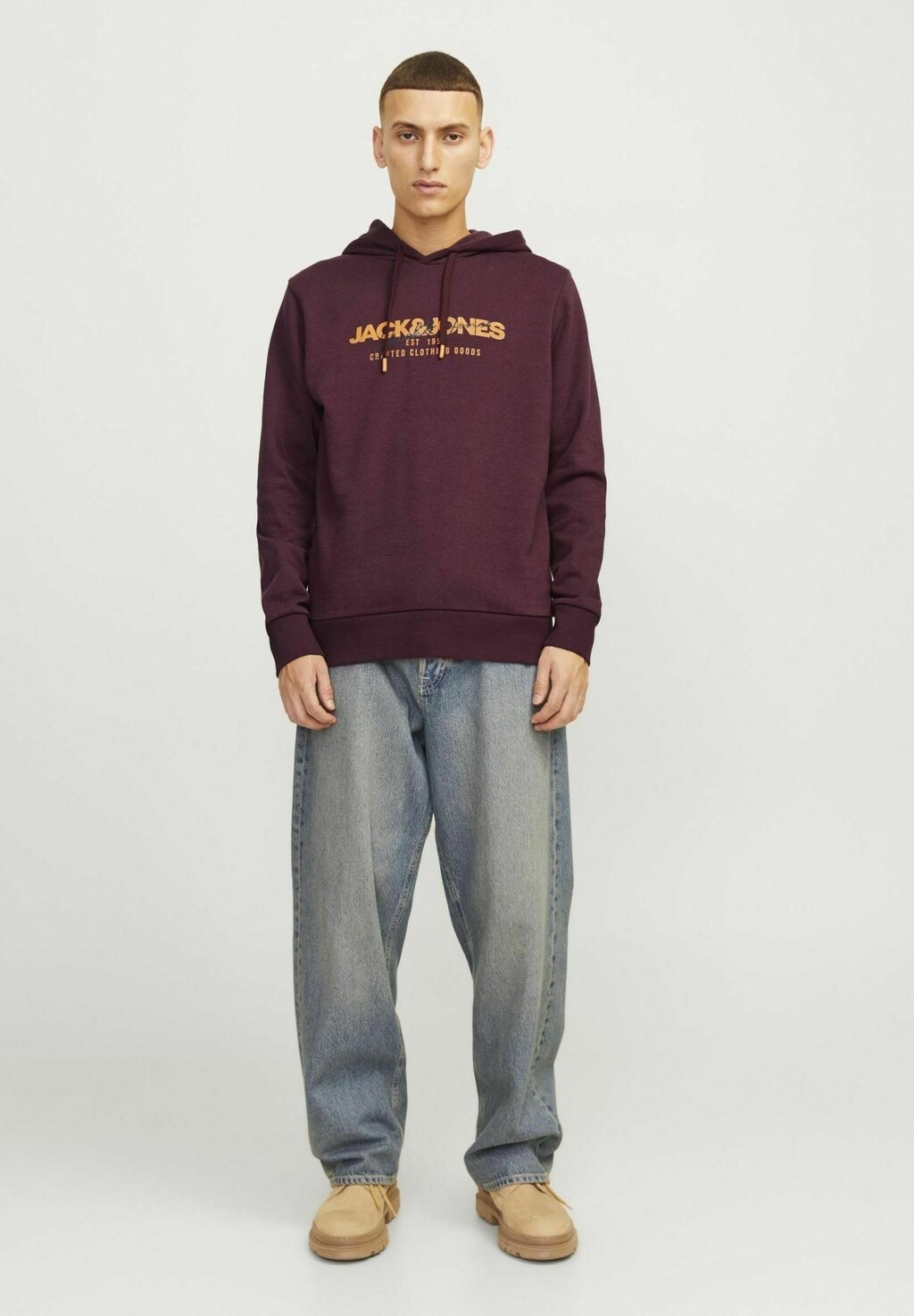 

Толстовка с капюшоном LOGO Jack & Jones, красный