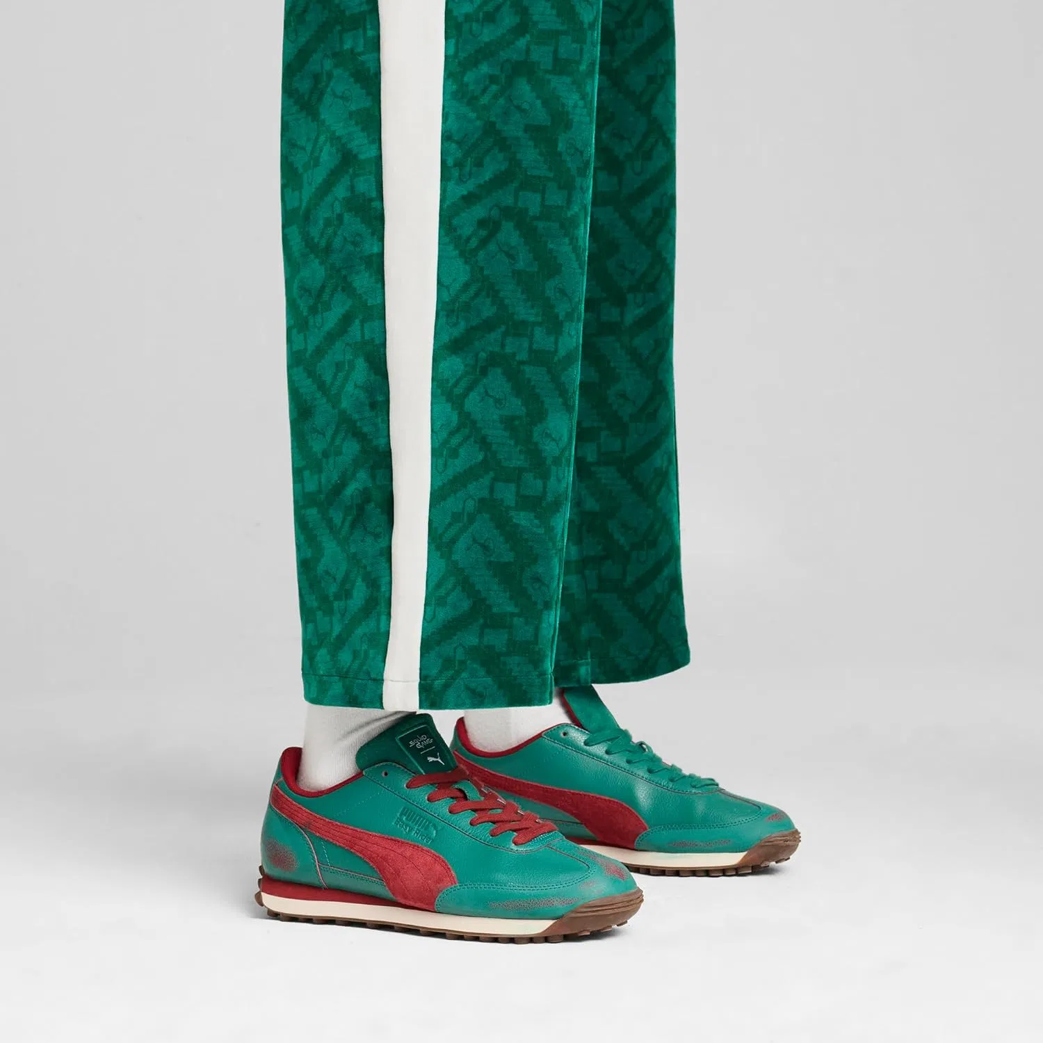 Мужские кроссовки PUMA Squid Game Easy Rider, Intense Red Dark Pine — фото 4