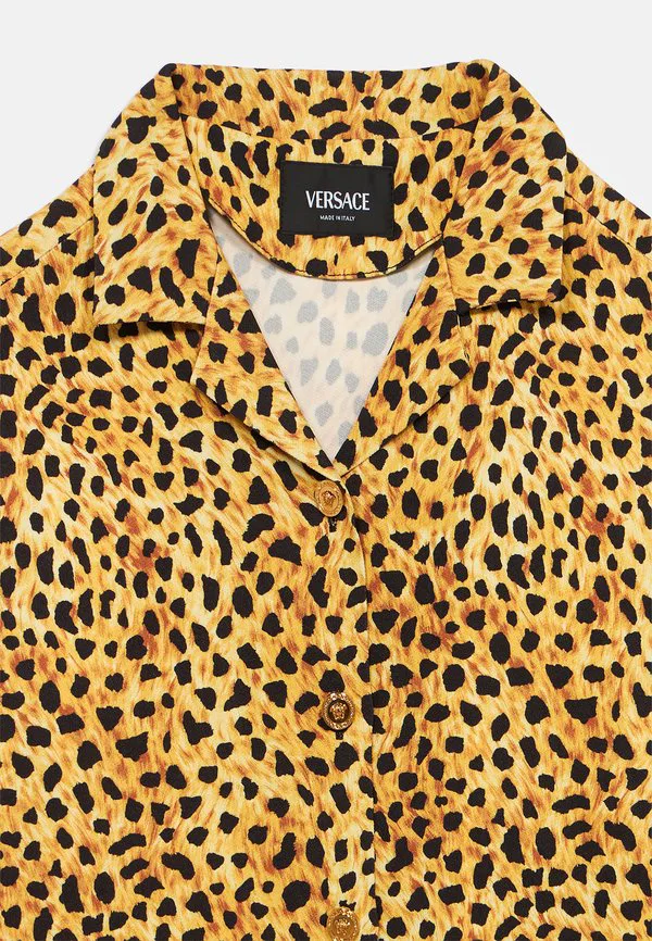 Неформальная рубашка, детская блузка унисекс на пуговицах Versace, Neutral — фото 3