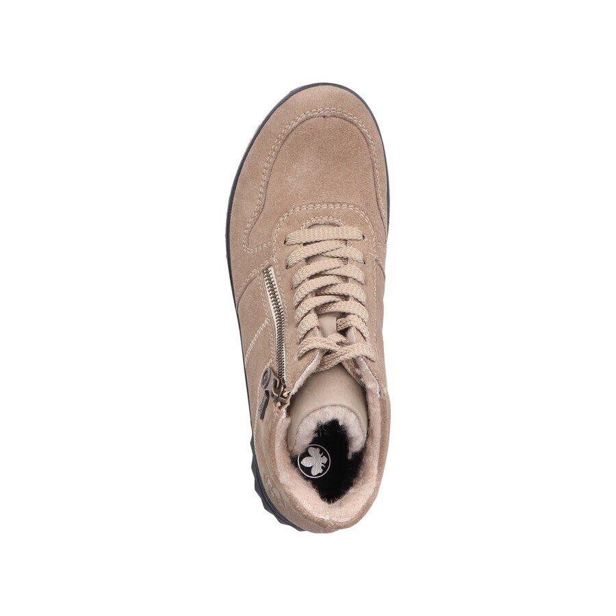 Женские ботинки Rieker Lace-Up с мехом на молнии, бежевый — фото 4