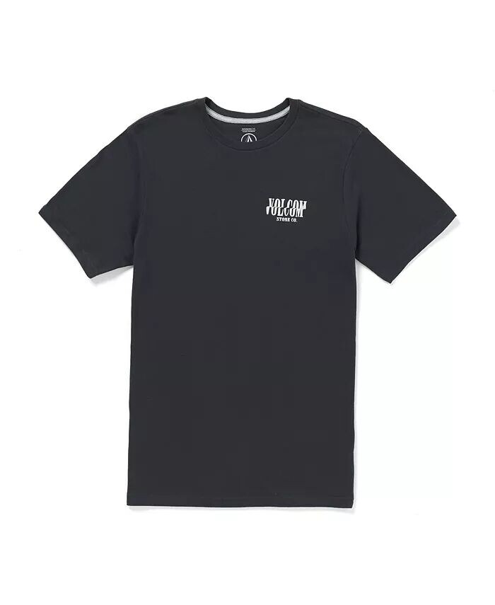 

Мужская футболка с короткими рукавами и узором «Шанель» Volcom, черный