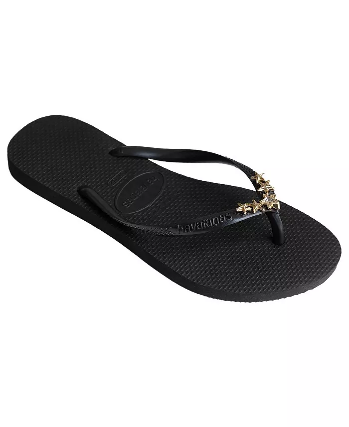 Женские сандалии на круглом носке Slim Stars Havaianas, черный