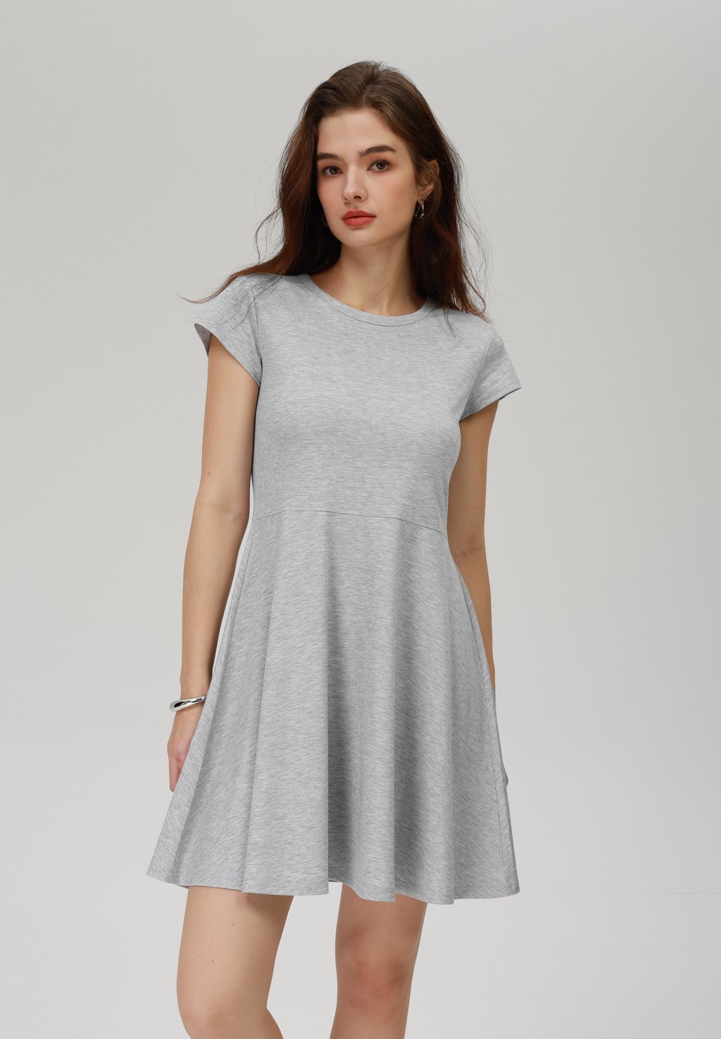 

Платье из джерси Even&Odd, цвет Light Grey Melange