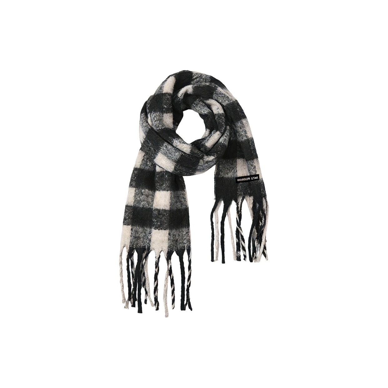 

Шарф из полиэстера Unisex WARRIOR, smoky черный