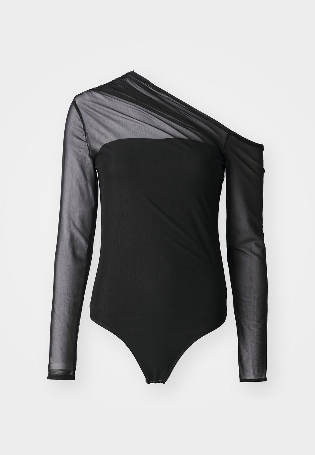 

Топ с длинными рукавами DRAPED Abercrombie & Fitch, черный