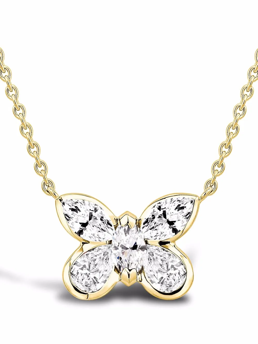 

Колье Butterfly из желтого золота с бриллиантами Pragnell, золотой