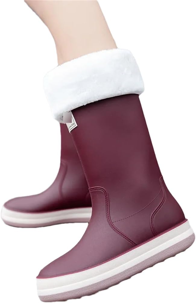 

Летние высокие резиновые сапоги Wjnvfioo для мужчин и женщин, для пар, наружные, противоскользящие, водонепроницаемые, для мойки автомобилей и работы под дождем, коричневый