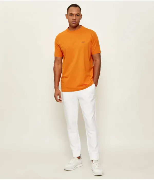 Футболка regular fit Boss Green, оранжевый — фото 2
