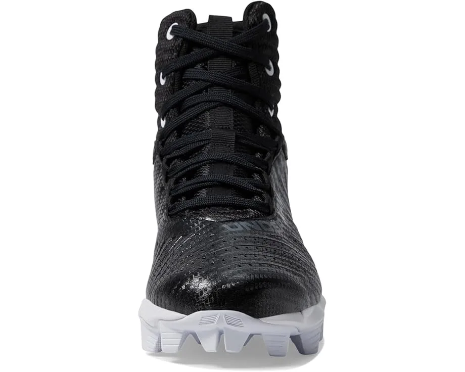 Кроссовки Under Armour Kids Highlight Fran RM 2.0 (Toddler/Little Kid/Big Kid), Black/White/Metallic Gunmetal — фото 3
