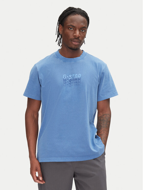 

Свободная футболка Multi Logo D26049-C756 G-Star Raw, синий