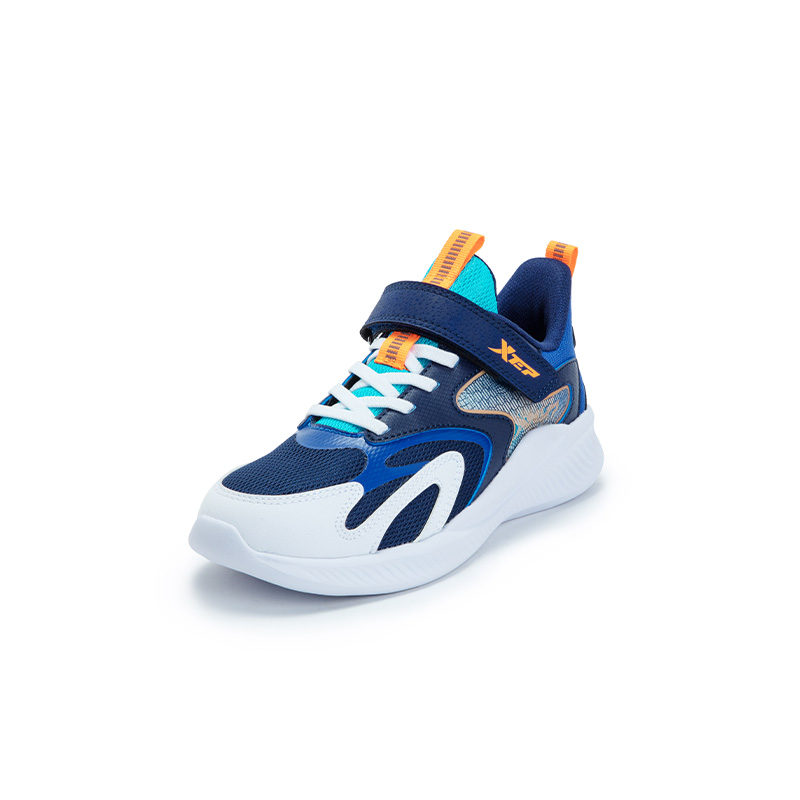 XTEP Антискользящие износостойкие низкие детские беговые кроссовки Blue White — фото 3