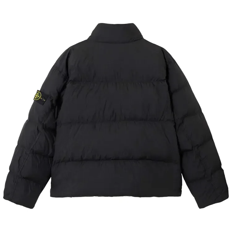 Пуховая куртка Stone Island Crinkle Reps NY, цвет «черный» — фото 2