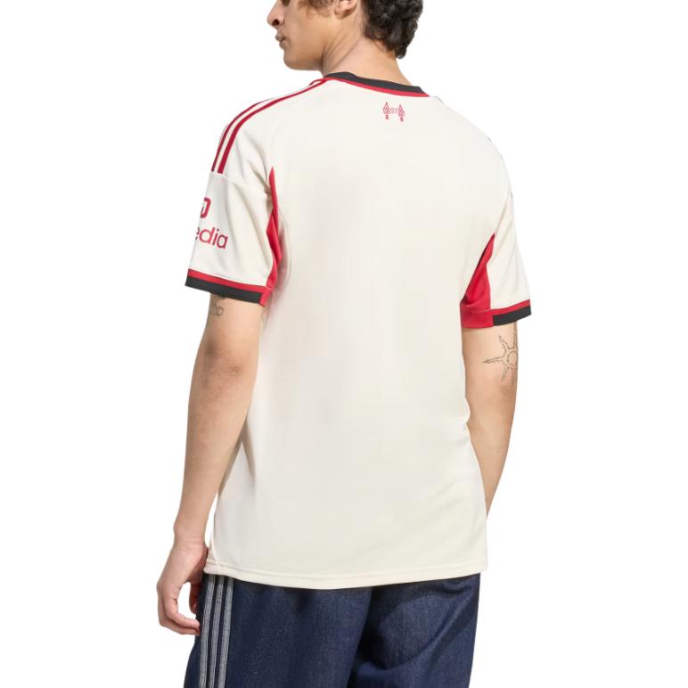 Liverpool Fc 25/26 Away Jersey Adidas, белый — фото 4