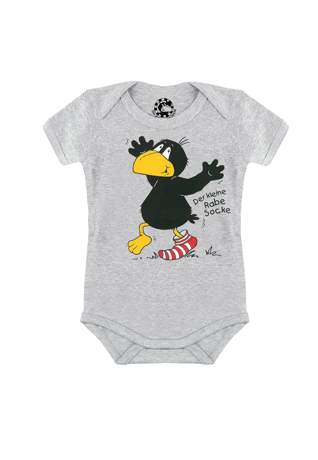 Боди Logoshirt Der kleine Rabe Socke, grau-meliert