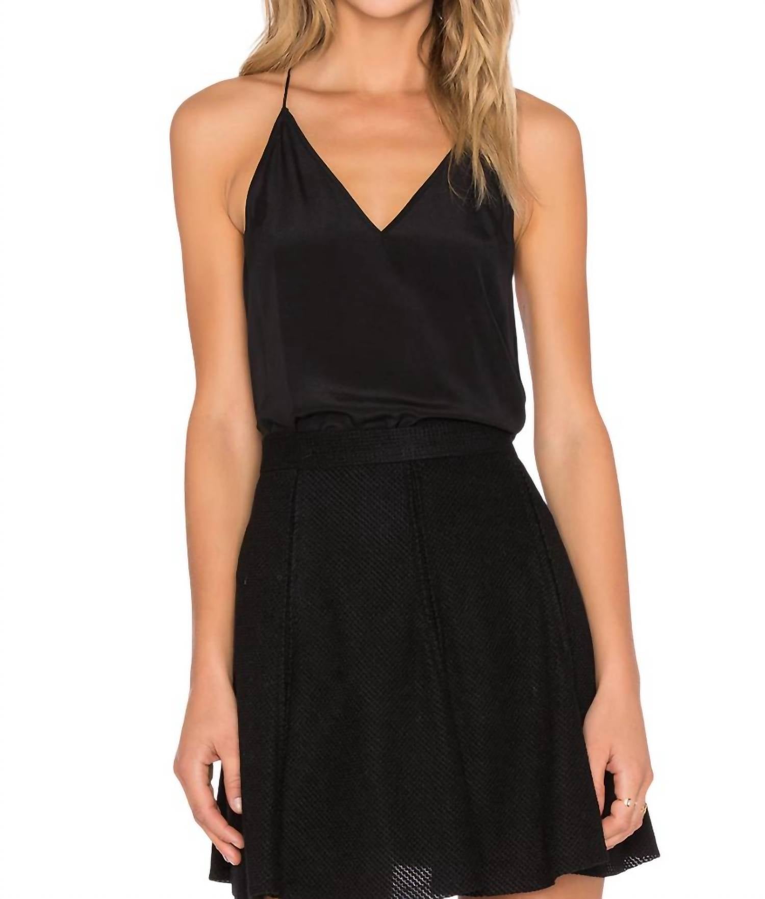 

Топ Madison Velvet Cami черного цвета Cami NYC