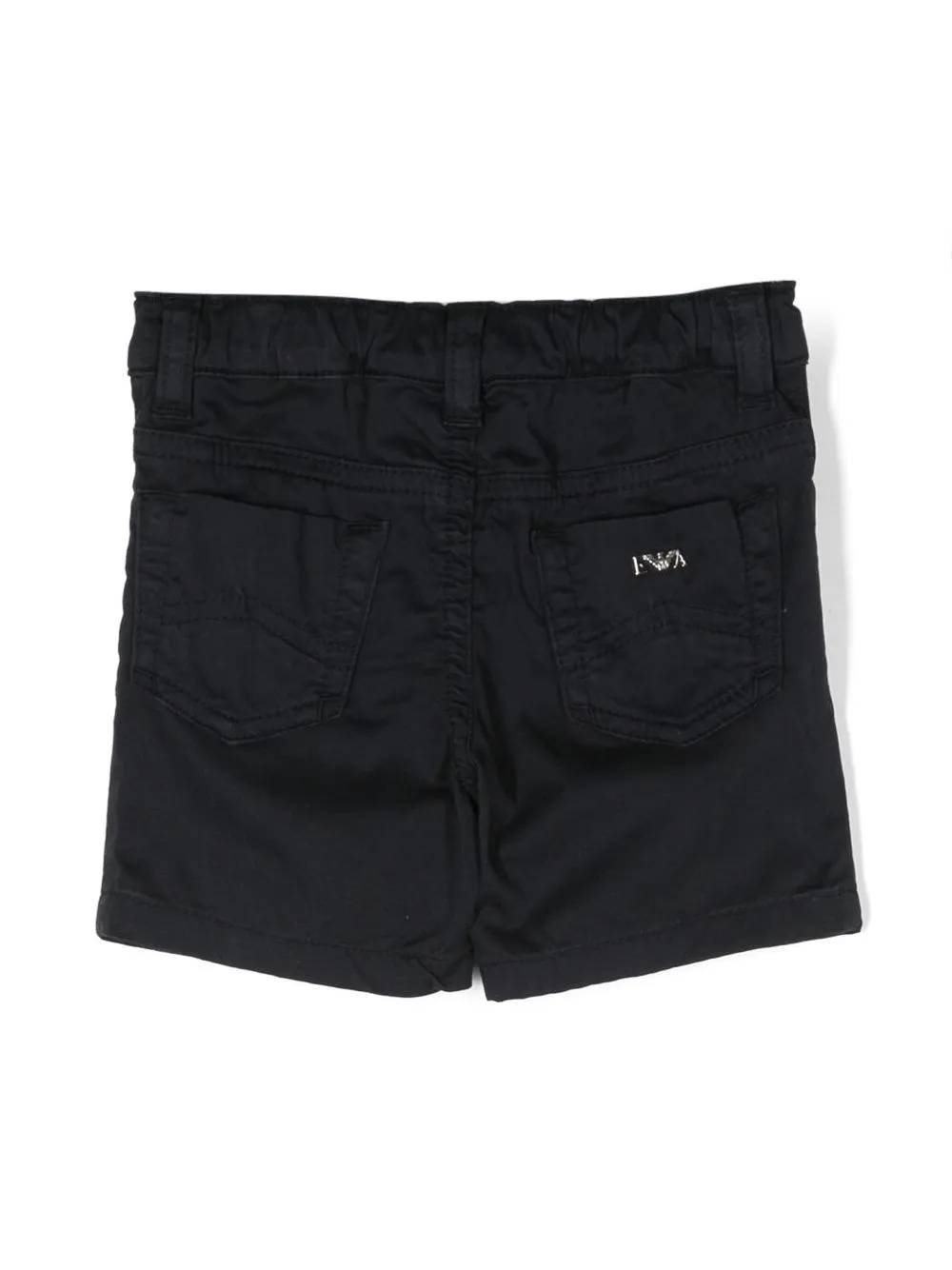 Однотонные шорты Emporio Armani Kids, синий — фото 2