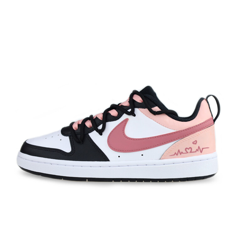 

Кроссовки Nike Court Borough Skateboarding Shoes Women's Low-top Black, Pink, розовый