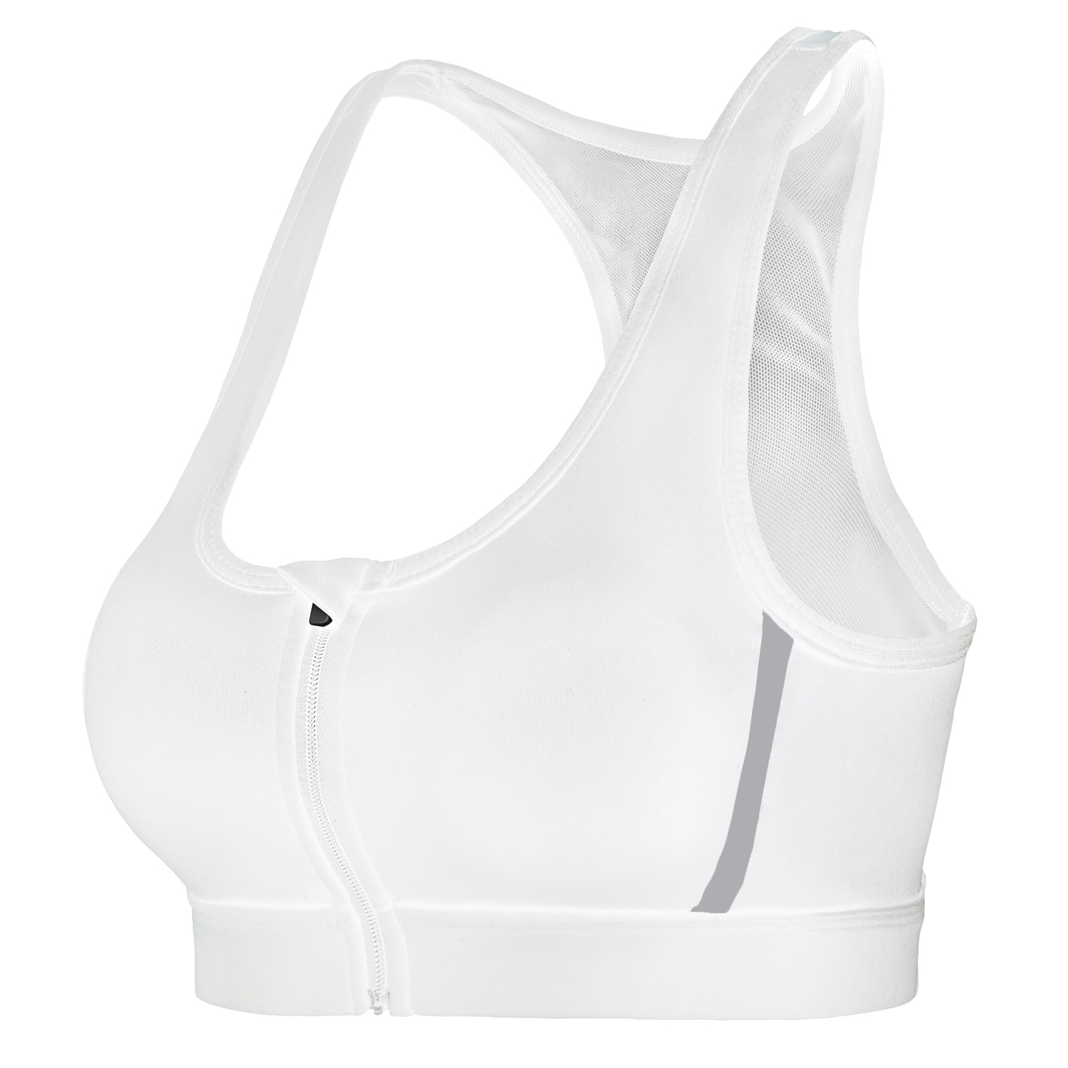 

Однотонный йога-комплект дышащий с передней молнией и U-образным вырезом, женское спортивное белье для лета CAMEL, белый