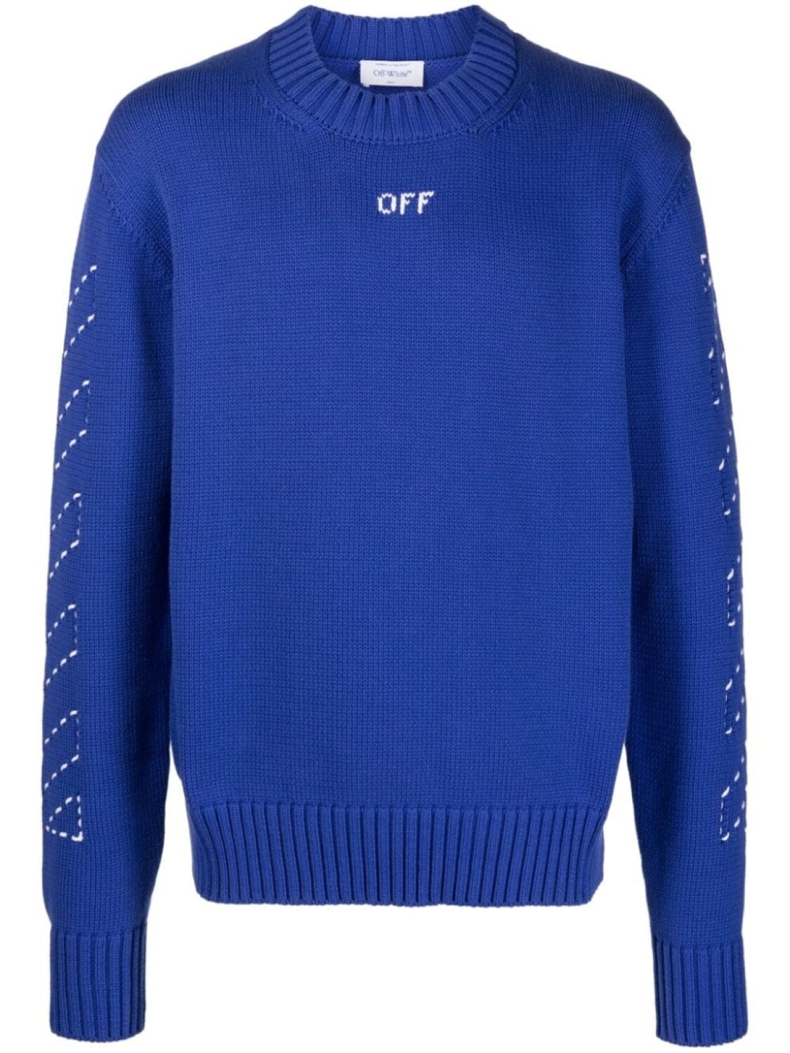 

Off-White джемпер с вышивкой Arrows, синий