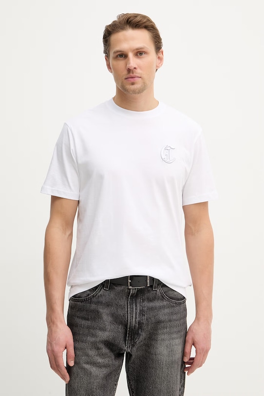 

Хлопковая футболка Just Cavalli, белый