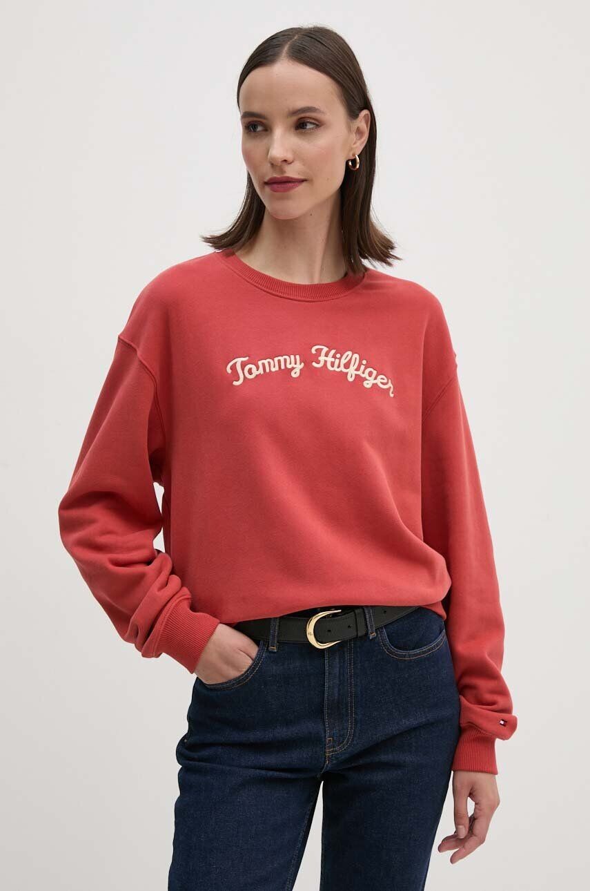 

Хлопковая толстовка Tommy Hilfiger, красный