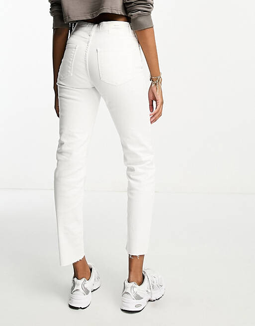 

Белые узкие эластичные джинсы Stradivarius Tall