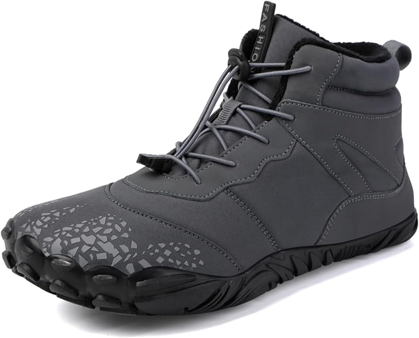 

Походные ботинки для мужчин с голой стопой, широким носком, кроссовки для бега, зимние походные ботинки, снежные ботинки Generic, серый