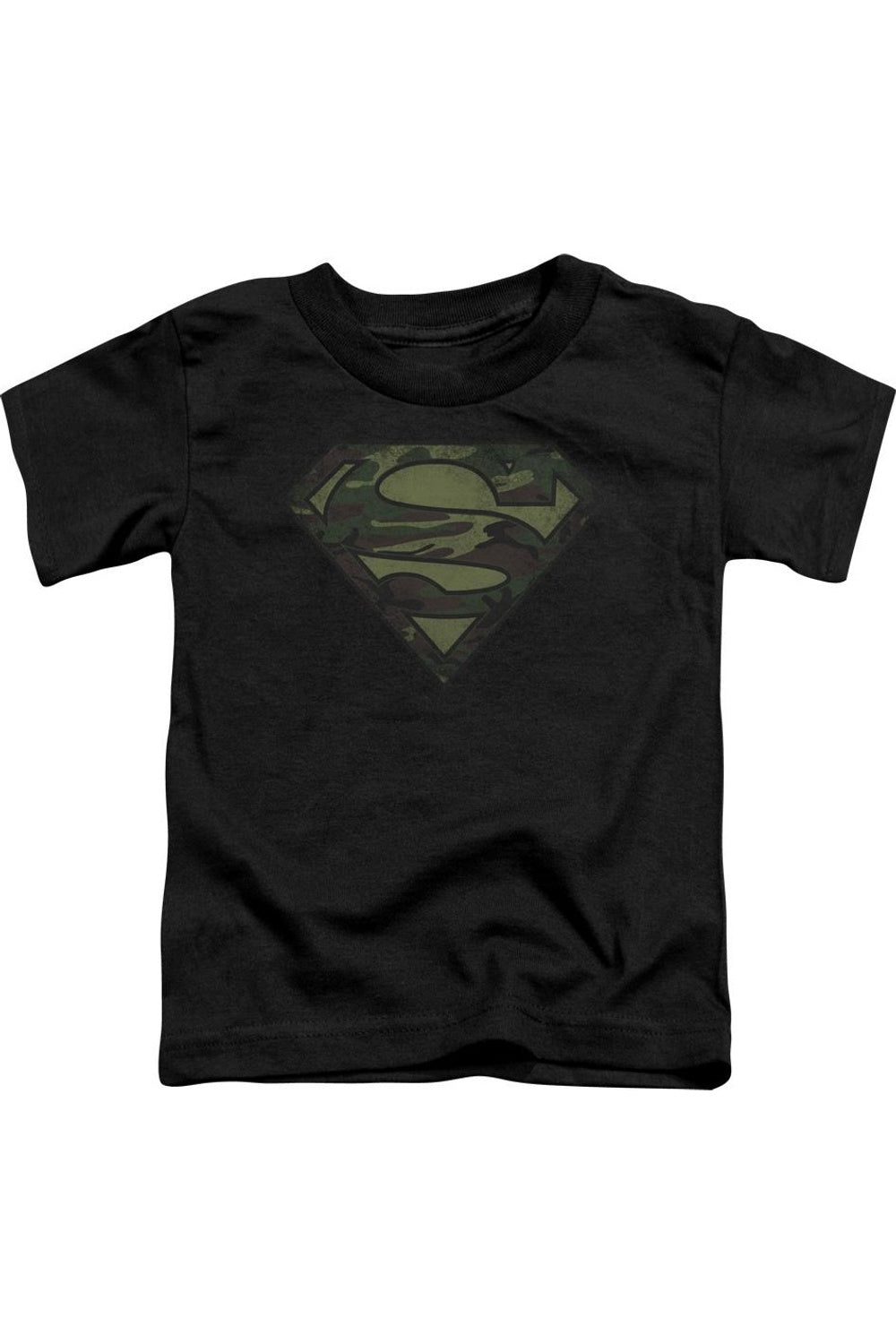 

Футболка с принтом "Superman" в стиле камуфляж и потертостями для малышей Gildan, черный