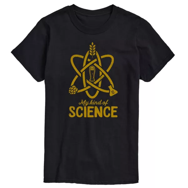 

Графическая футболка My Kind of Science больших размеров Licensed Character, черный